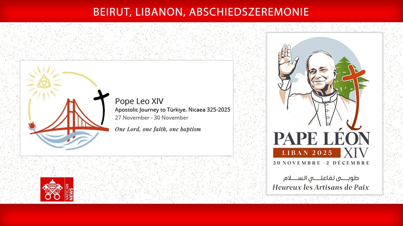 Beirut, Libanon, Abschiedszeremonie, 2. Dezember 2025, Papst Leo XIV.
