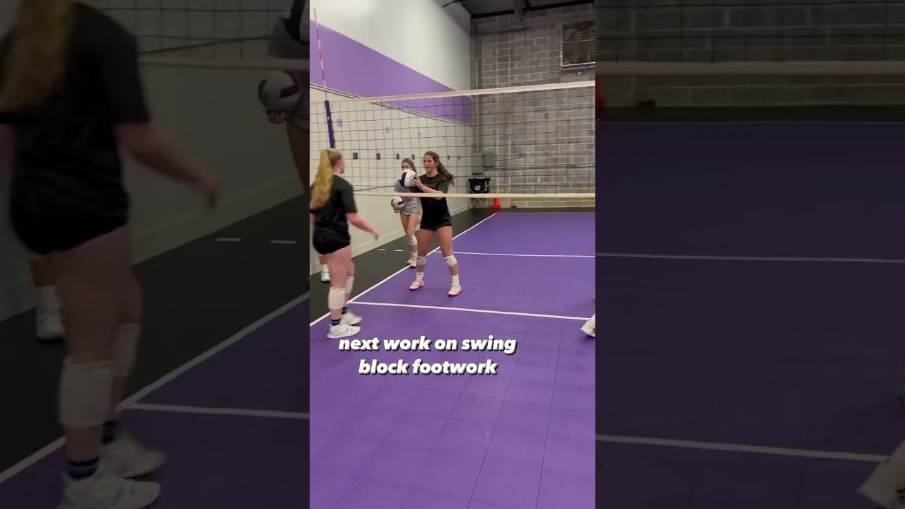Partner Blocking Drill🔥 #volleyballlife #volleyball #block #blockoutacademy #volleyballplayer