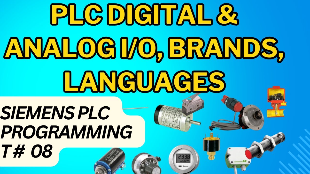 PLC Digital and Analog Inputs/Outputs: Languages, Architecture, Brands, and Project Configuration