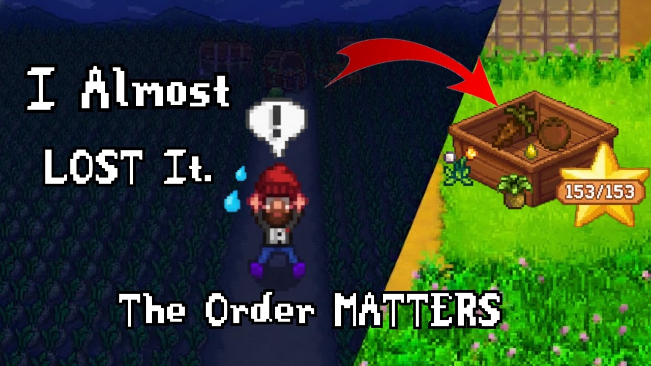 I Completed the Entire Stardew Valley Shipping List in Order