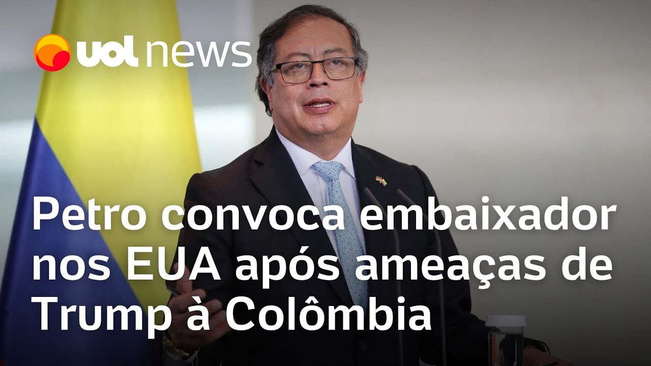 Petro convoca embaixador nos EUA após ameaças de Trump à Colômbia