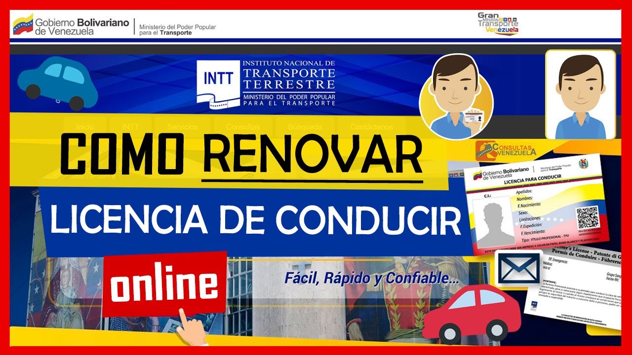 Cómo RENOVAR la LICENCIA DE CONDUCIR por Internet en Venezuela 🚗