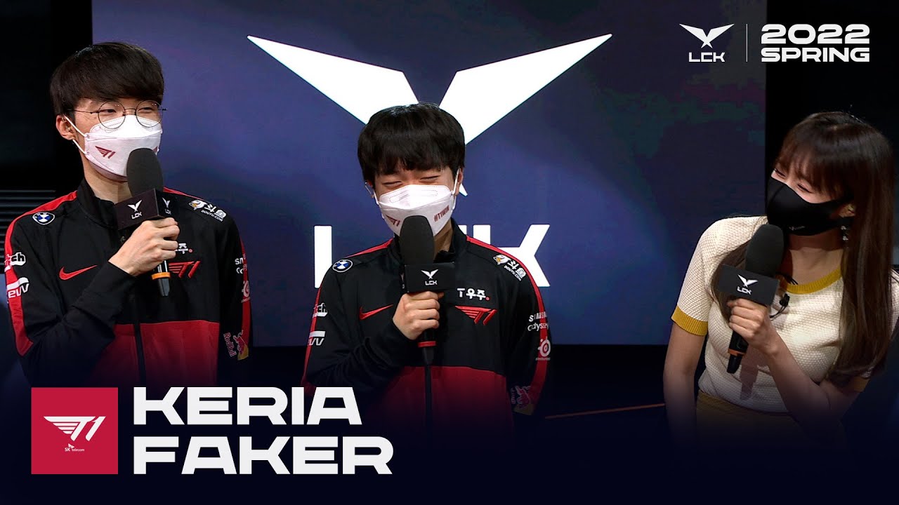Keria, Faker 인터뷰 | 담원 기아 vs. T1 | 01.30 | 2022 LCK 스프링 스플릿
