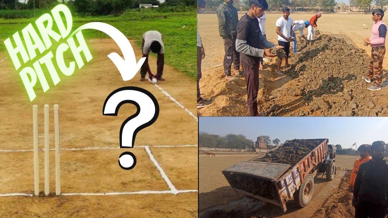 How To Make Cricket Pitch🏏Full Vlog Meham stadium🏟Tournament