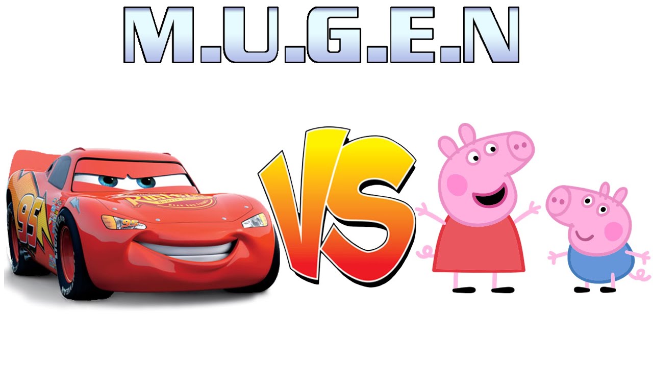Mugen: Rayo McQueen vs Peppa Pig y George Pig