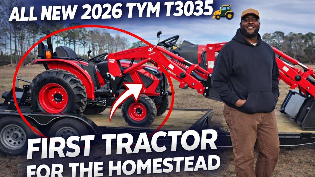 Наш ПЕРВЫЙ ТРАКТОР для фермы! 🚜 Доставка трактора TYM T3035H 2026 года прошла не так, как ожидалось…