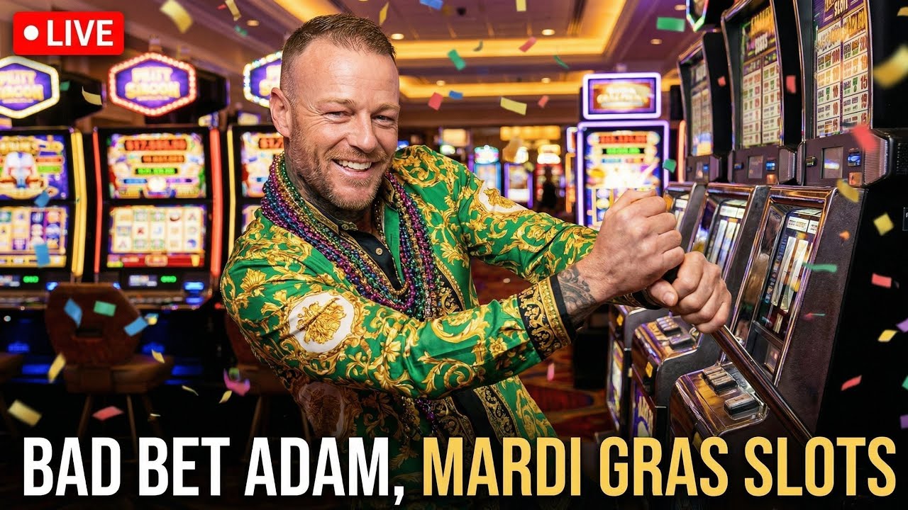 LIVE Slots! Mardi Gras Gambling With The BBB!
