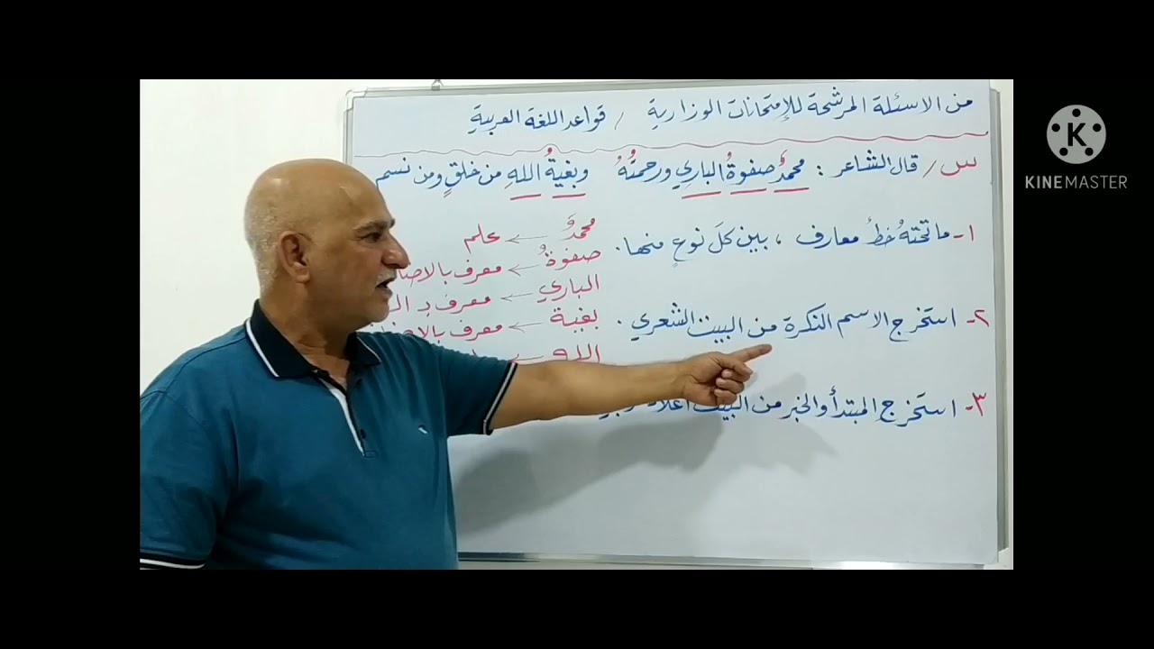 كيفية حل الأسئلة الوزارية.قواعد الصف السادس...ج1