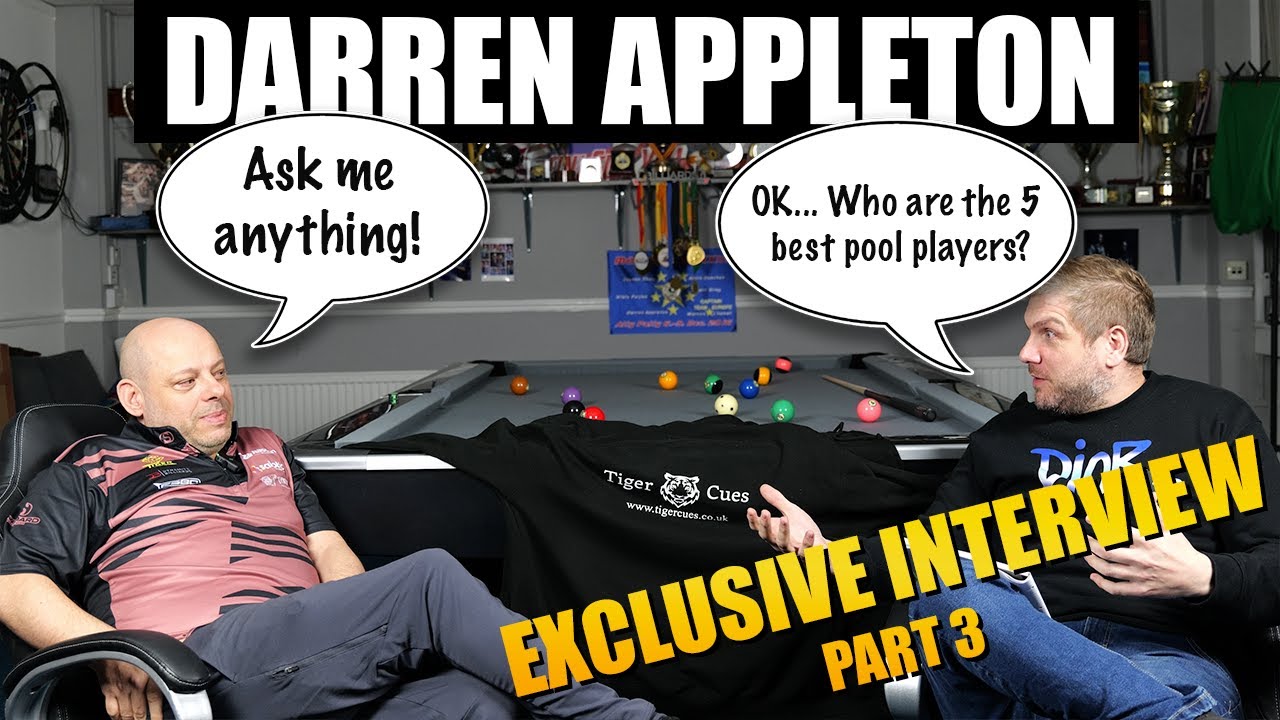 Darren Appleton, Ask Me Anything! - Exclusive Interview Part 3 | 8 Ball pool tips and techniques