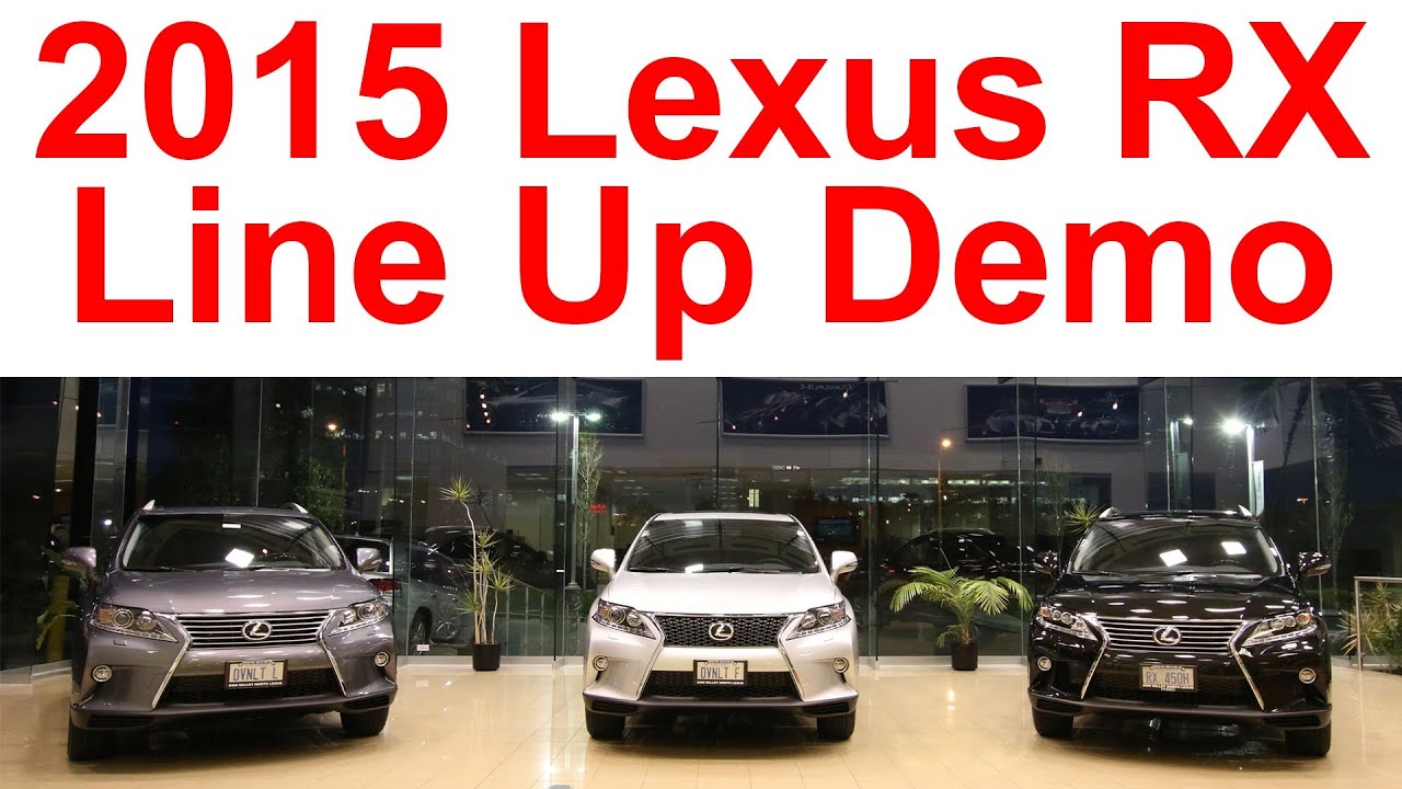 2015 Lexus RX Line Up Final Version
