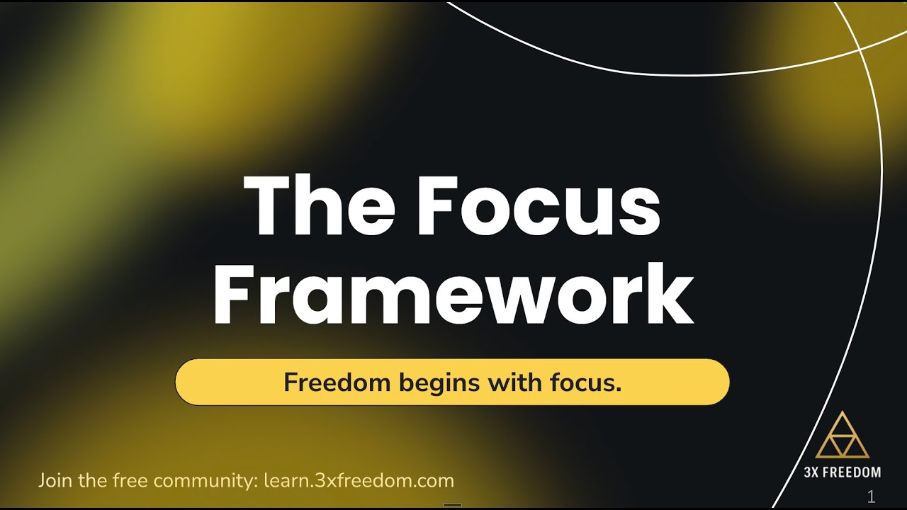 The Focus Framework: How to Master Deep Work and Take Back Control of Your Time