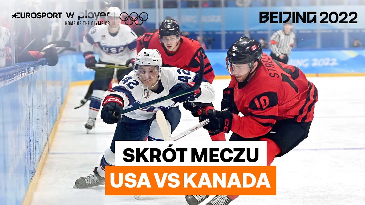 Pojedynek gigant&oacute;w w hokeju | USA - Kanada | Skr&oacute;t meczu | Pekin 2022
