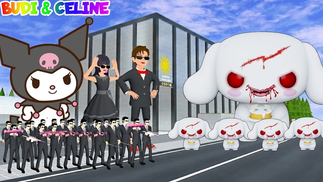 Yuta Mio Bocil Yakuza VS CINNAMOROLL BERMATA MERAH | Yakuza Panggil Kuromi Raksasa | Sakura School