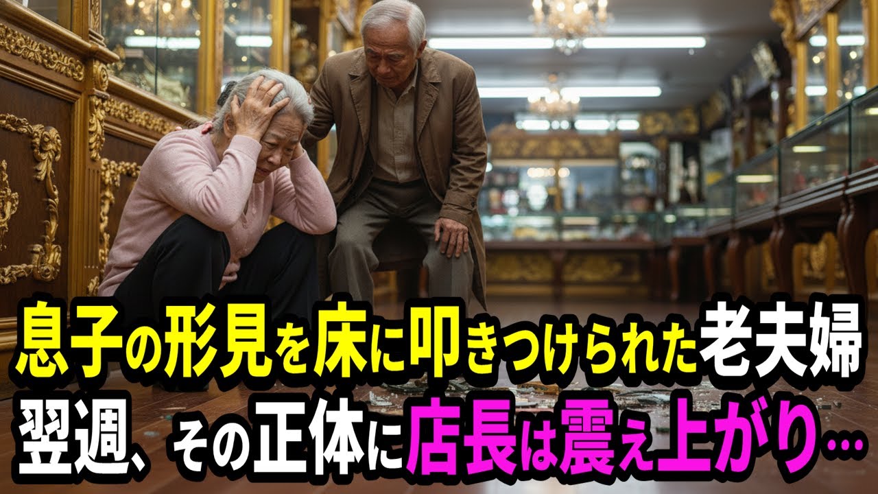 「汚い手で触るな！」息子の形見を床に叩きつけられた老夫婦。翌週、その正体に店長は震え上がり…