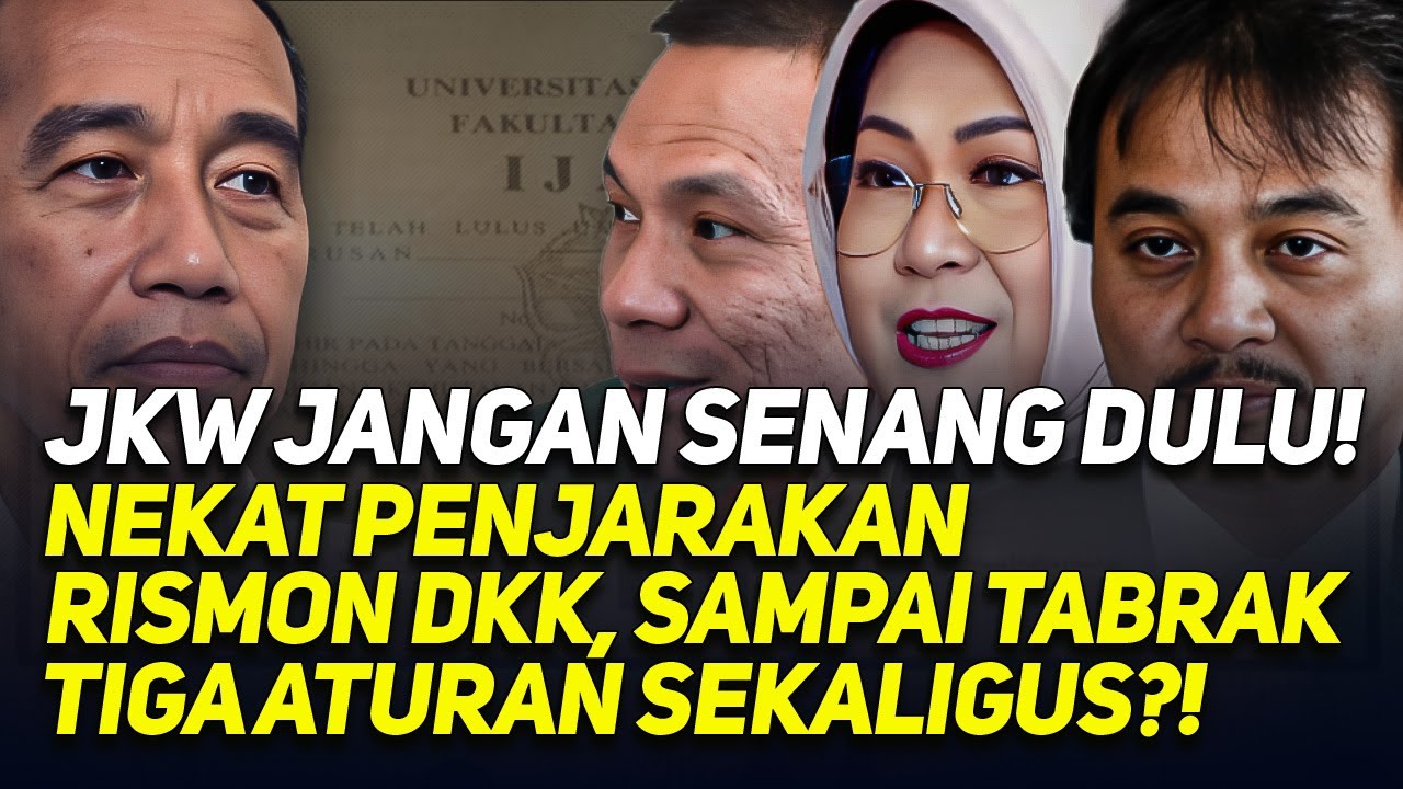 JKW JANGAN SENANG DULU! NEKAT PENJARAKAN RISMON DKK, SAMPAI TABRAK TIGA ATURAN SEKALIGUS?!