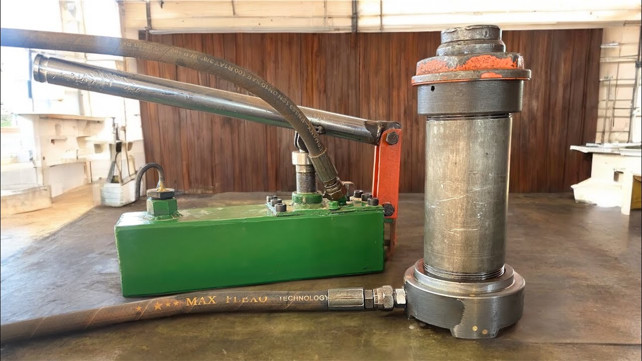 Making a Hydraulic Hand Pump    DIY