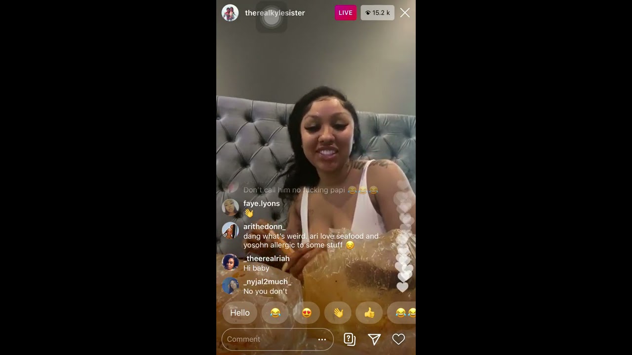 THEREALKYLESISTER FULL LIVE SEAFOOD BOIL WITH HER SON😱🥺