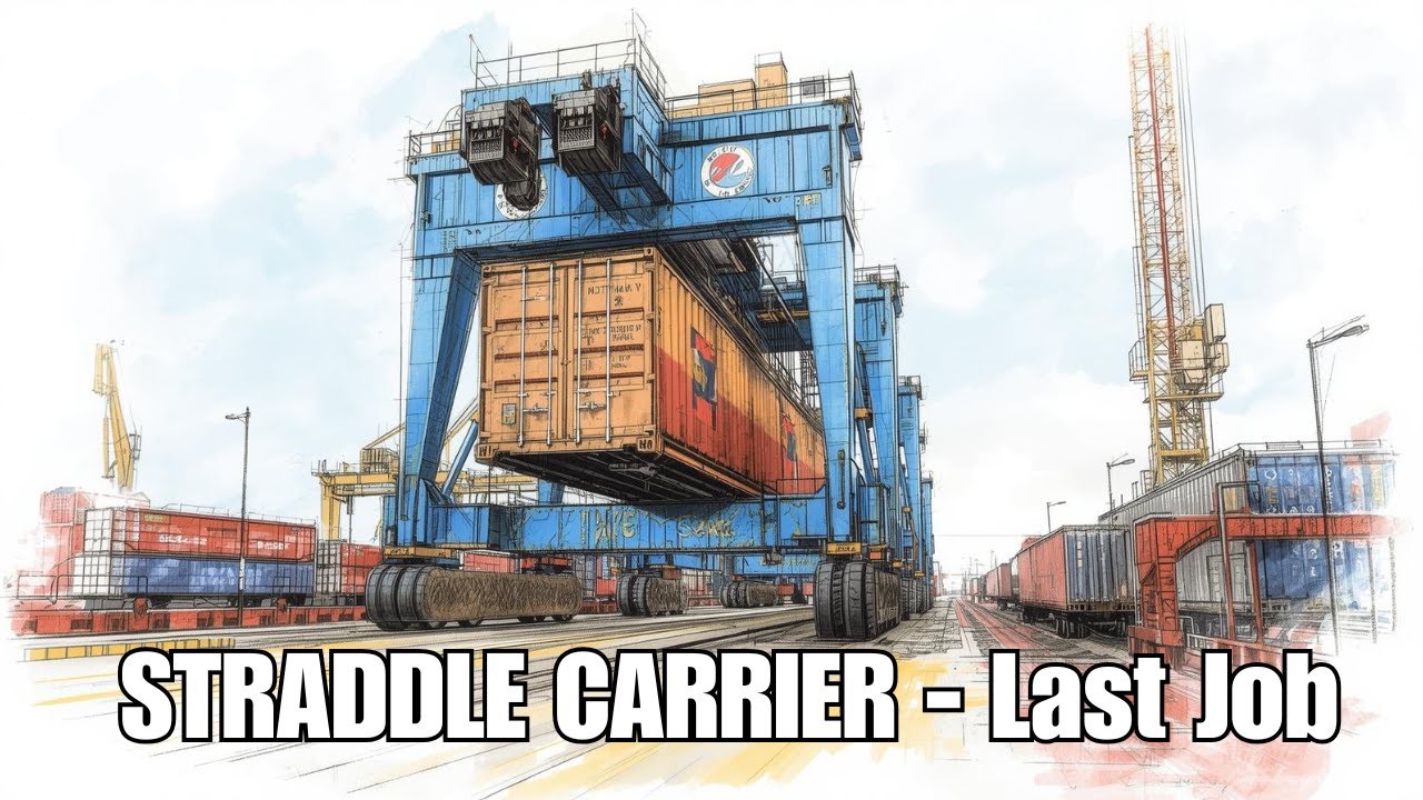 Docked Demo | Final Job - Using the Straddle Carrier to move Containers | Part 4