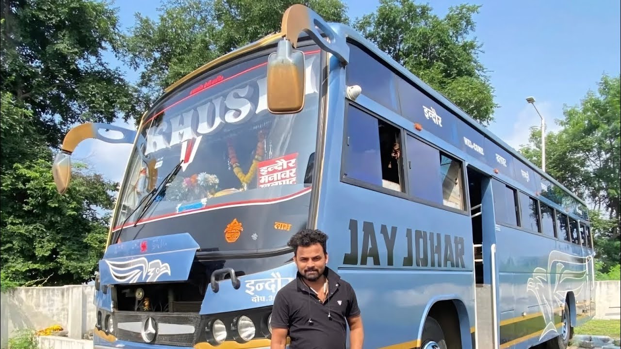 KHUSHI NON AC BUS DRIVER RAJESH BHAIYA🔥| EXTREMELY AGGRESSIVE & HIGHSPEED SKILLED BUS Driving