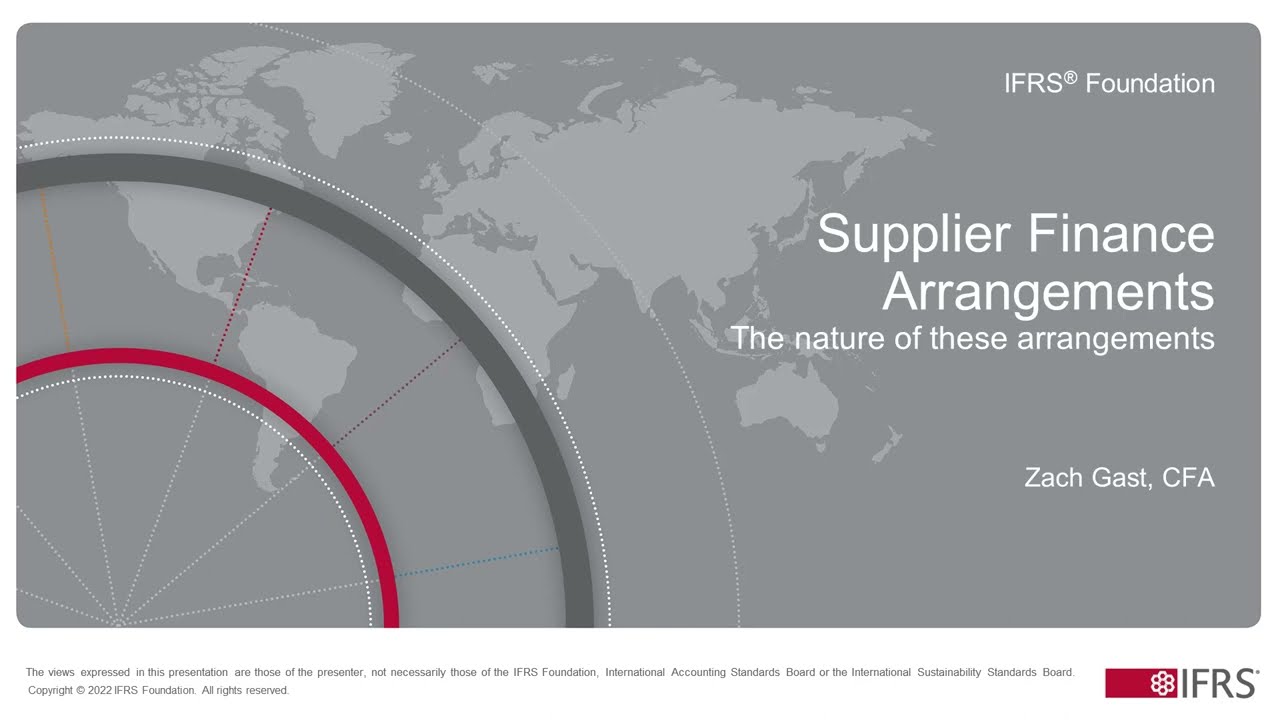 Supplier Finance Arrangements: Understanding reverse factoring (first webcast)