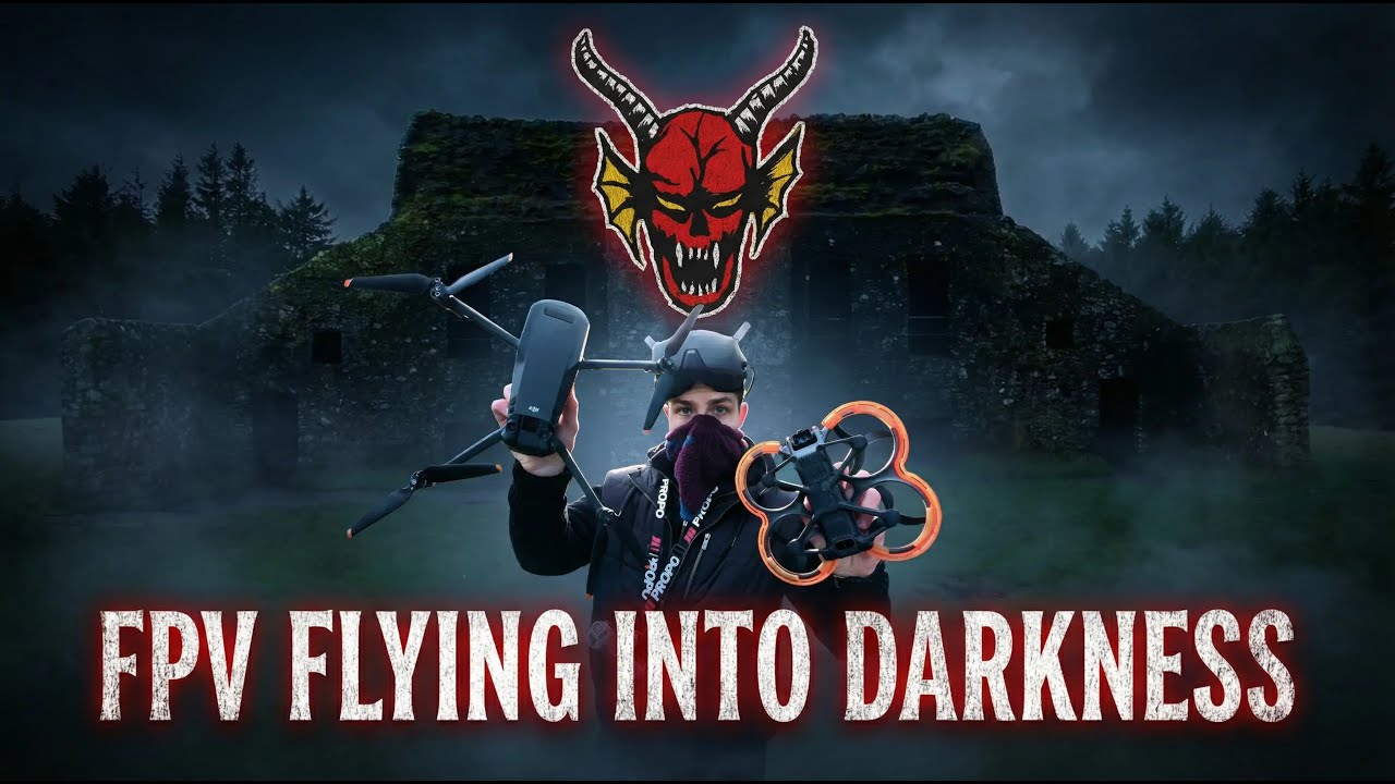 Scenic FPV flight expedition into Hellfire Club Ireland 🔥#drone #explore #strangerthings
