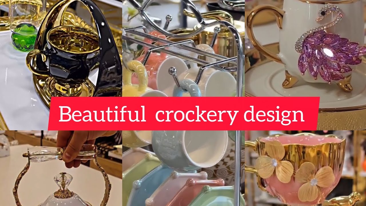 Beautiful and stylish crockery design... You will love it #crockery #homedecor #teaaccessories 