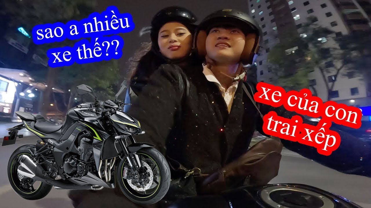 Phản Ứng Của Thoa Khi Chạy Z1000 Tới Đ&oacute;n Về | GoGo TV