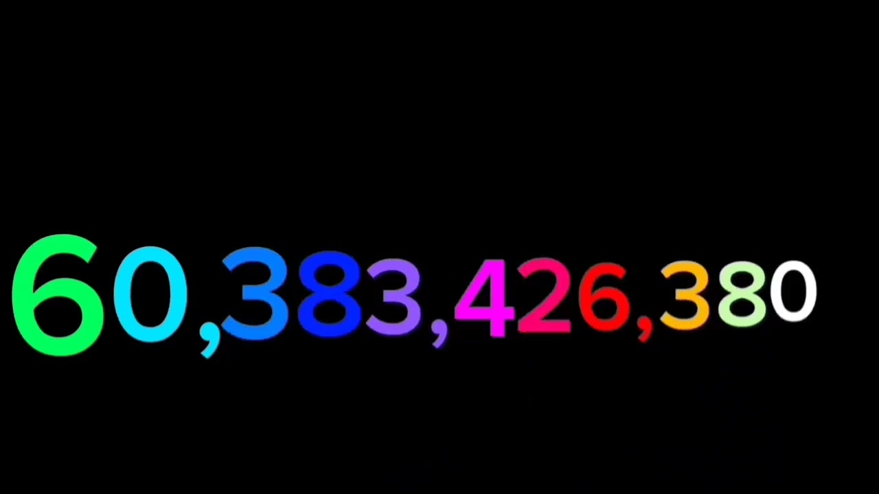 Numbers 0 to 1 septillion with sounds