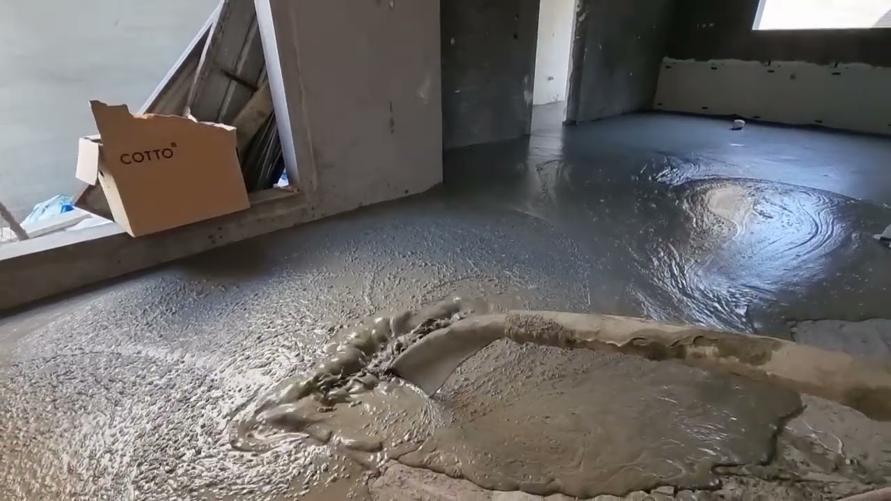 الخرسانة الرغوية Foam Concrete او الصبه الرغوية بديل للدفان في التشطيب الفيديو الثالث