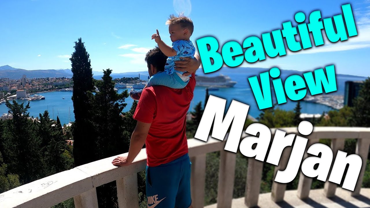 Beautiful view of the most beautiful city in the world Split -  viewpoint Marjan