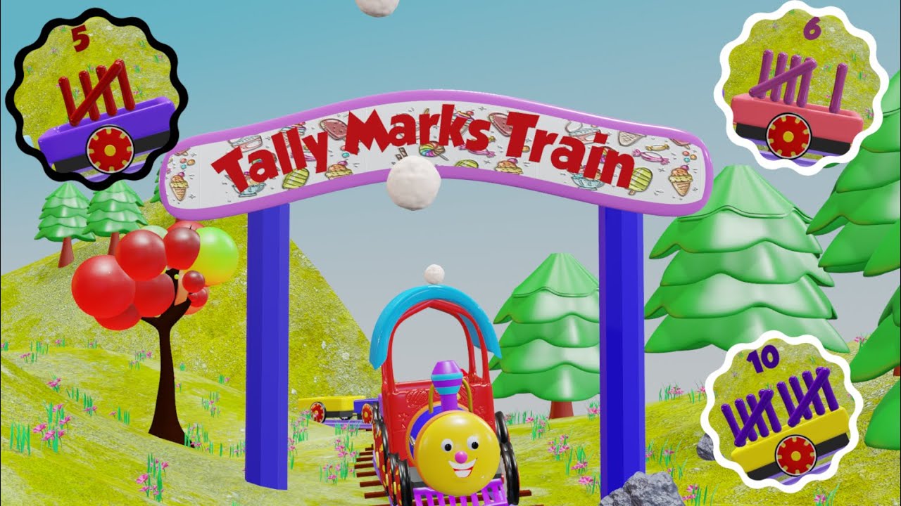 Tally Marks Train | Tally Marks | Tally Marks for Kids | Tally Marks for preschool , Kindergarten