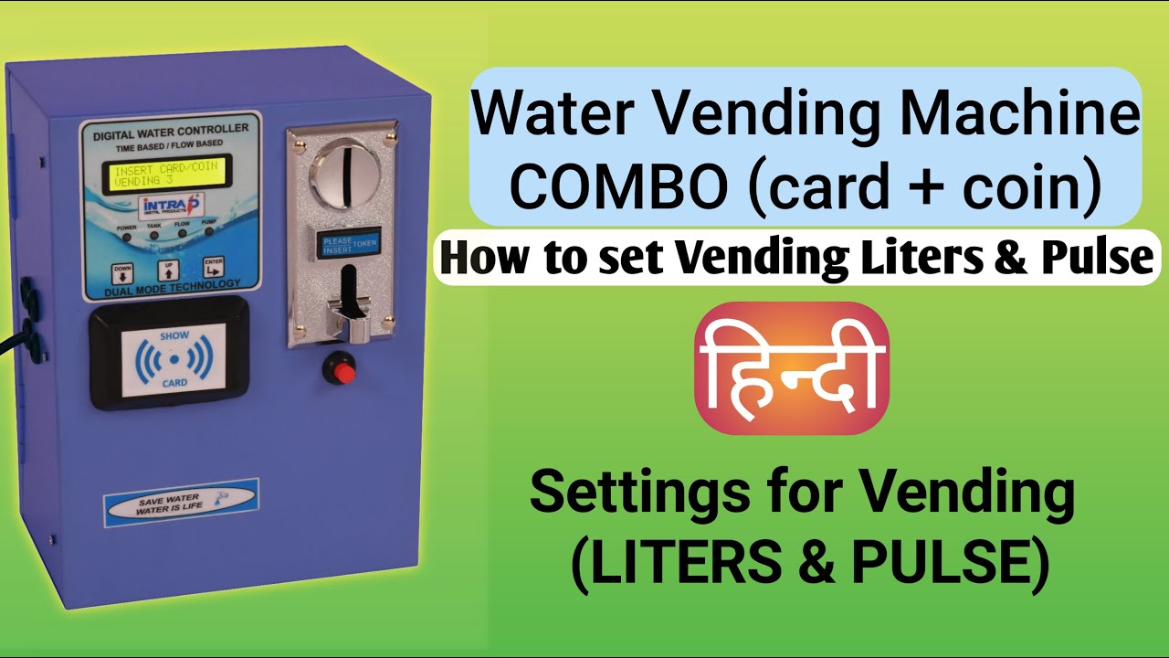 WATER VENDING MACHINE IN MULTI VENDING | SETTING FOR VENDING LITERS AND PULSE