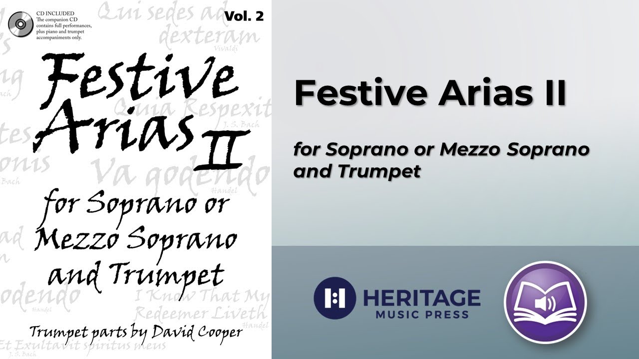 Festive Arias for Soprano or Mezzo Soprano and Trumpet, Vol. 2