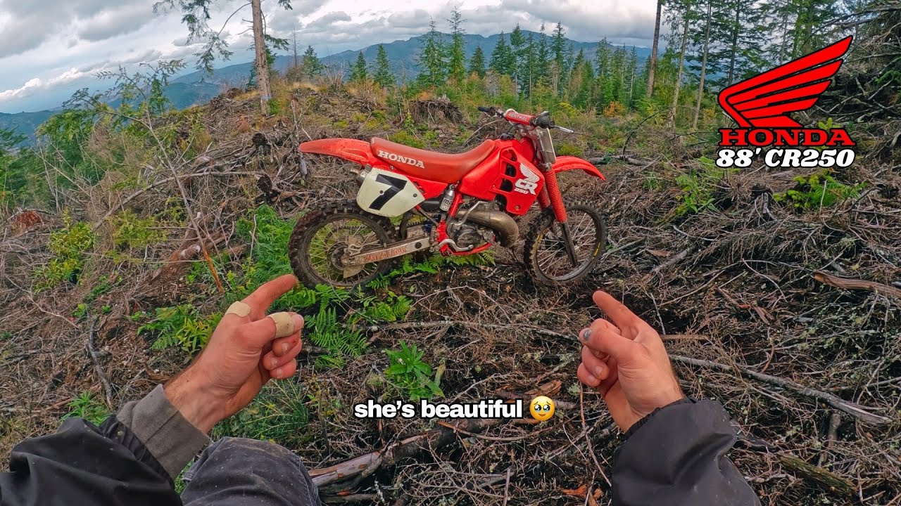 Woods Riding a 1988 Honda CR250 2 Stroke