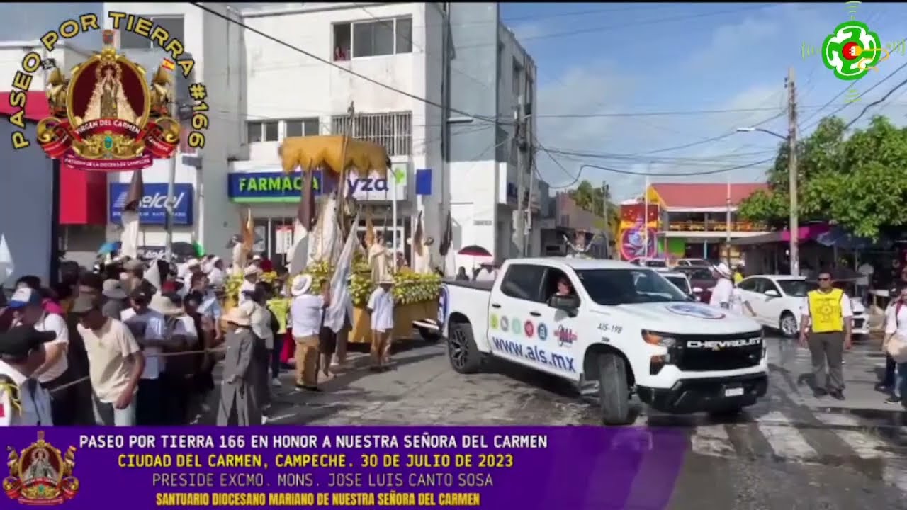 PASEO POR TIERRA Y MISA EN HONOR A LA VIRGEN DEL CARMEN, PRESIDE MONS. JOSÉ LUIS CANTO SOSA