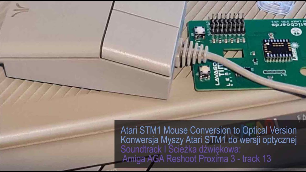 nowy80Retro #192, Atari STM1 Mouse Conversion to Optical Version