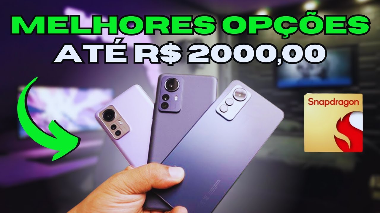 TOP 5 MELHORES Celulares até R$ 2000,00 em 2024! (RODA TUDO)
