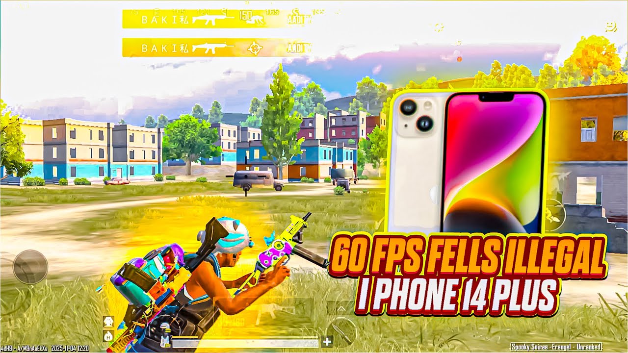 60 FPS FELLS ILLEGAL IN 4.2 UPDATE .I PHONE 14 PLUS 🔥