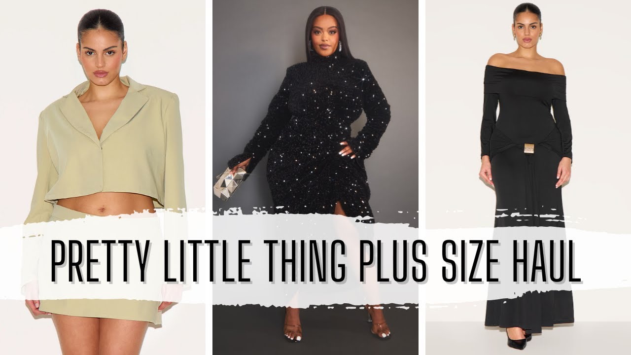 PRETTY LITTLE THING PLUS SIZE TRY ON HAUL SIZE 18/20 | Hayley Herms