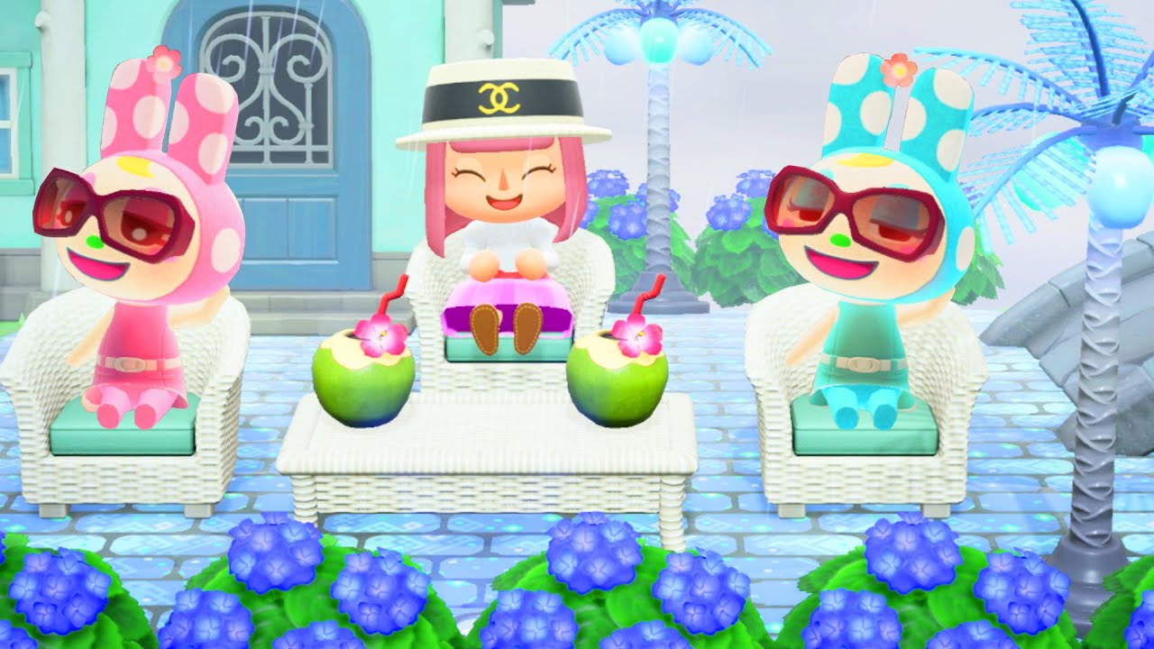 IDÉE DÉCO ANIMAL CROSSING NEW HORIZONS JARDIN KRISTINE et NADINE ACNH FR