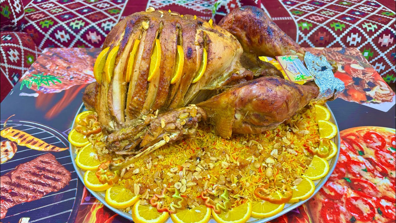 طريقه تتبيل وتسويه ديك رومي ١٧ كيلو