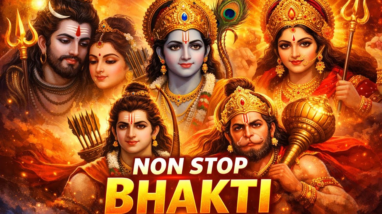 Non Stop Bhakti Songs Collection | Shiv Ram Krishna Hanuman Durga Bhajan | Devotional Songs
