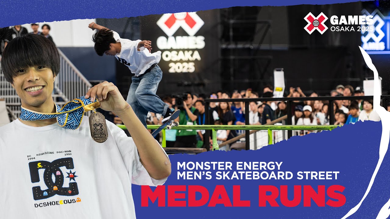 Monster Energy Men&rsquo;s Skateboard Street: Top 3 Runs | X Games Osaka 2025