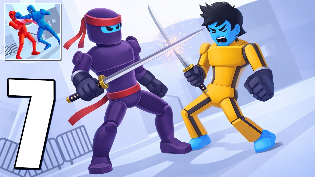 Stickman Ragdoll Fighter: Bash - Gameplay Walkthrough Part 7 - Battle Game,Fight 1vs1 (iOS, Android)