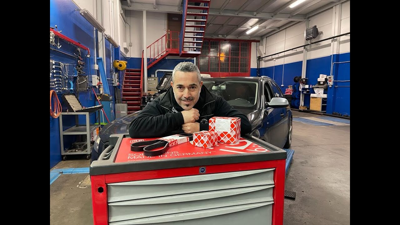 Натяжитель ремня Audi A4, шкив генератора, все febi