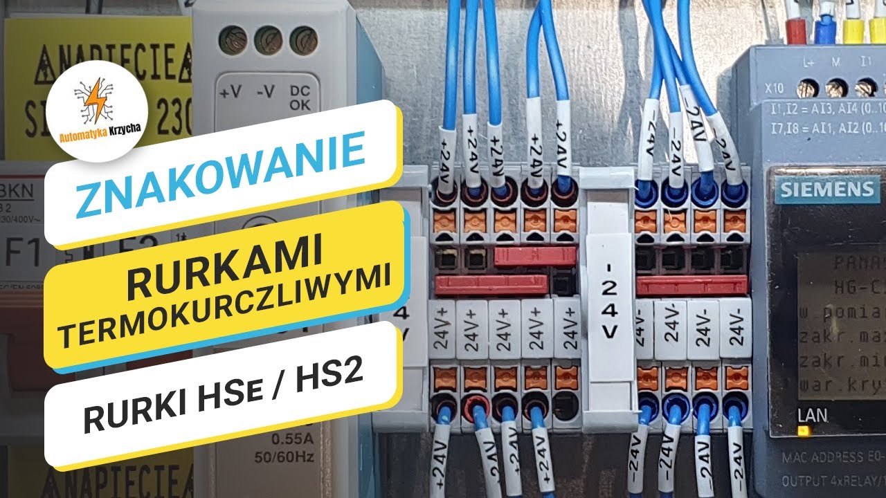 Znakowanie rurkami termokurczliwymi z Brotherem P-touch PT-E550WVP  |  Automatyka Krzycha
