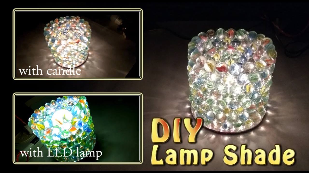 DIY Lamp Shade - with Glass Marbles