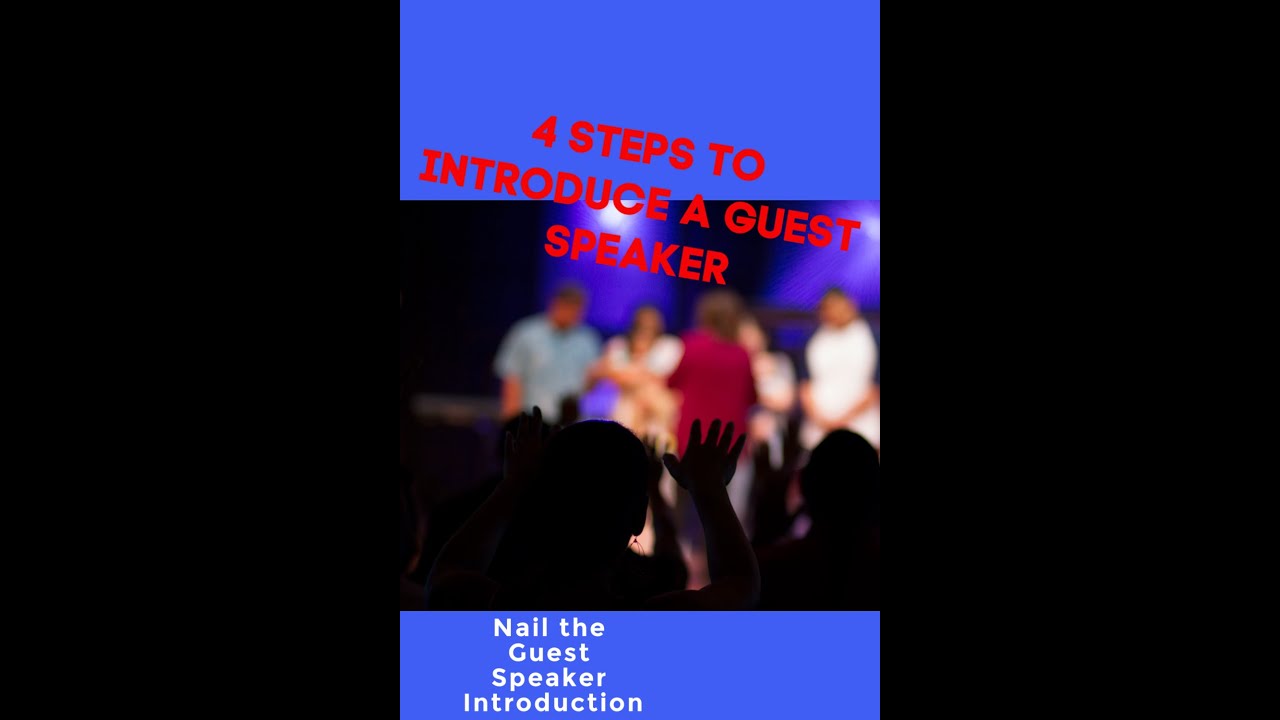 4 Steps to Introduce a Keynote Speaker
