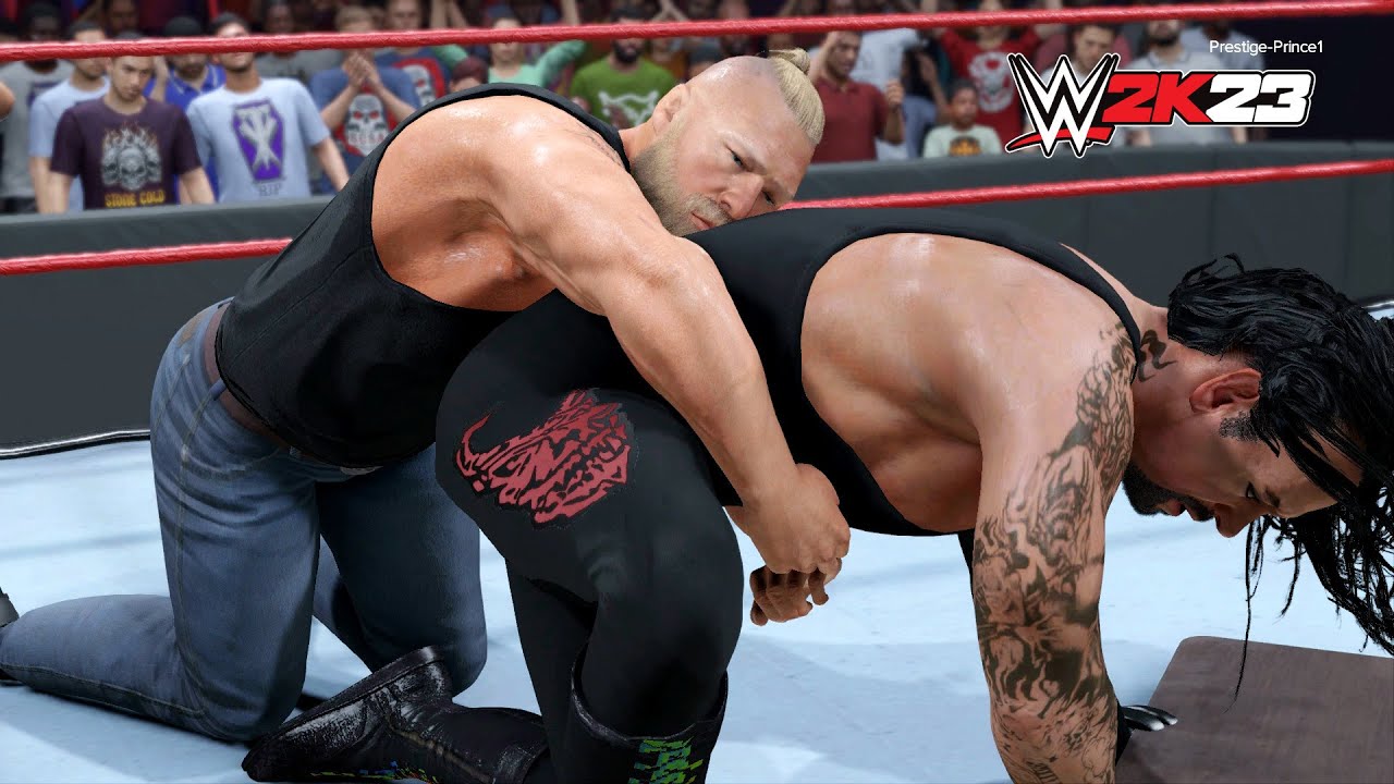 WWE 2K23 - Brock Lesnar GERMAN SUPLEX Compilation!