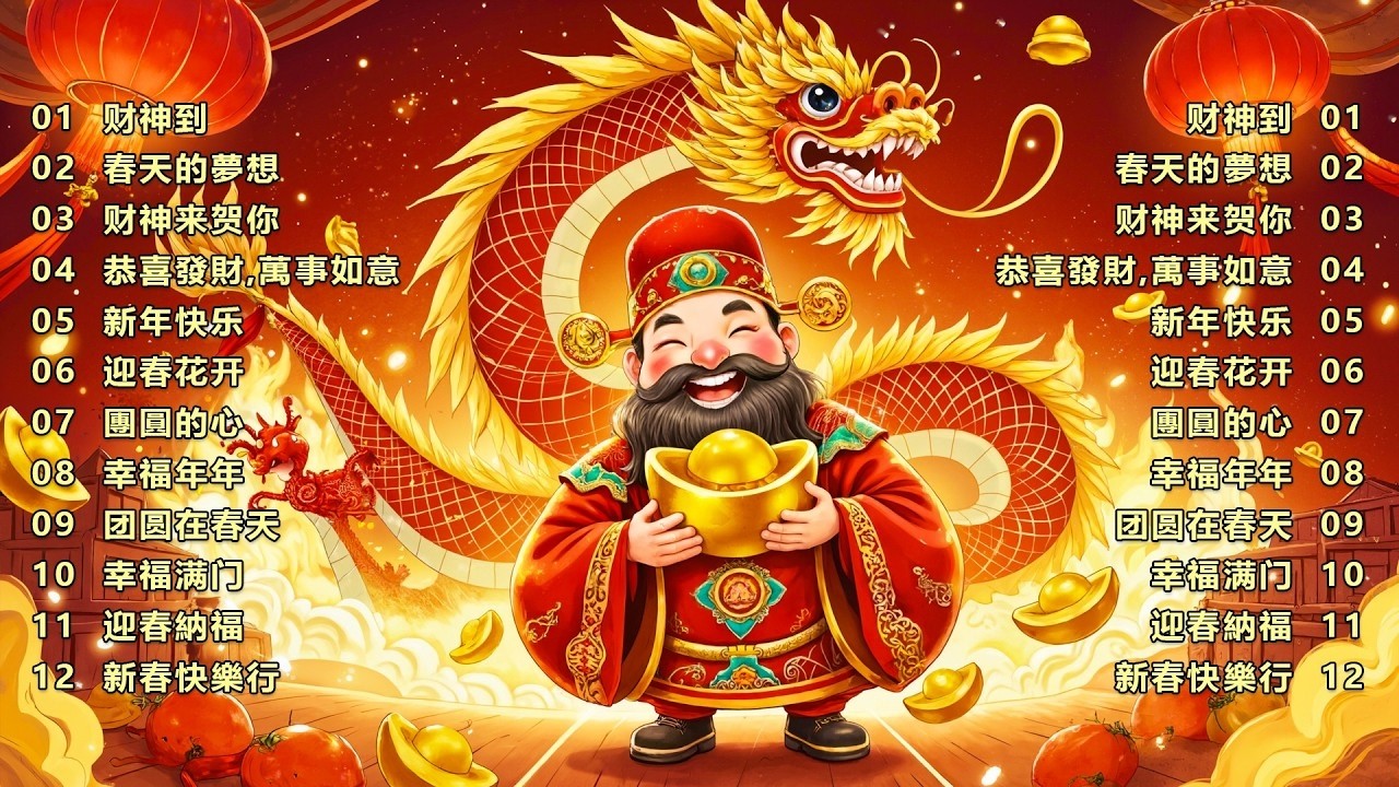 2026 首传统新年歌曲🧧【CNY】新年群星传统贺岁专辑🏆No 1《傳統》🏮賀歲金曲🍊新年歌大合集 年年少不了